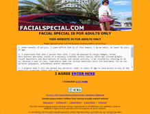 Tablet Screenshot of facialspecial.com